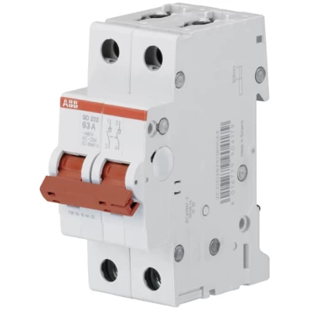 SD202/25, Dvopolni modularni rastavljač 25A, Ik=25kA pri Ue=230/400 V AC