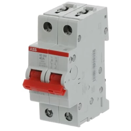 SD202/40, Dvopolni modularni rastavljač 40A, Ik=25kA pri Ue=230/400 V AC