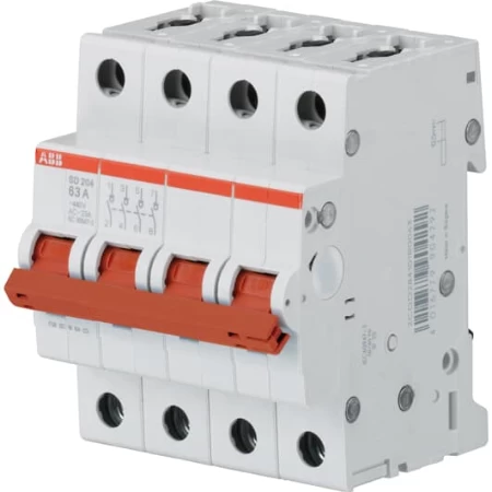 SD204/25, Ćetvoropolni modularni rastavljač 25A, Ik=25kA pri Ue=230/400 V AC