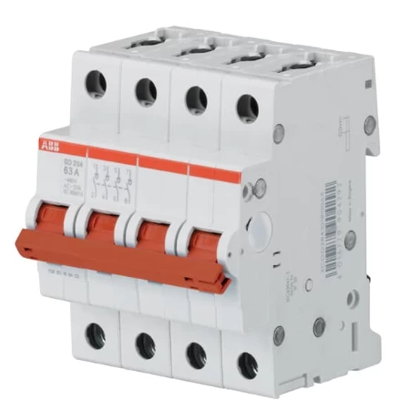 SD204/32, Ćetvoropolni modularni rastavljač 32A, Ik=25kA pri Ue=230/400 V AC