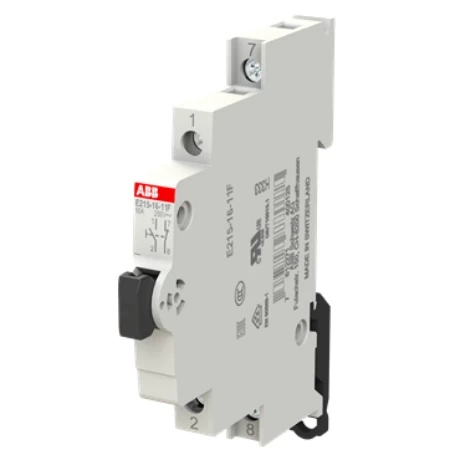 E215-16-11F, Modularni taster crni, 9 mm (0.5 modula), 115-250 V AC, 1NO+1NC