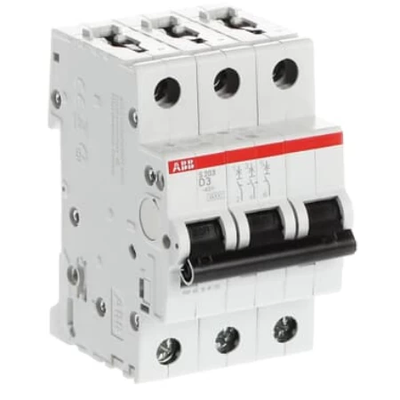 S203-D3, Tropolni automatski osigurač 3A, D karakteristika, 6kA