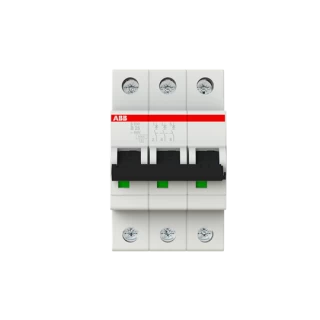 S203-B25, Tropolni automatski osigurač 25A, B karakteristika, Icn=6kA, Icu=10kA