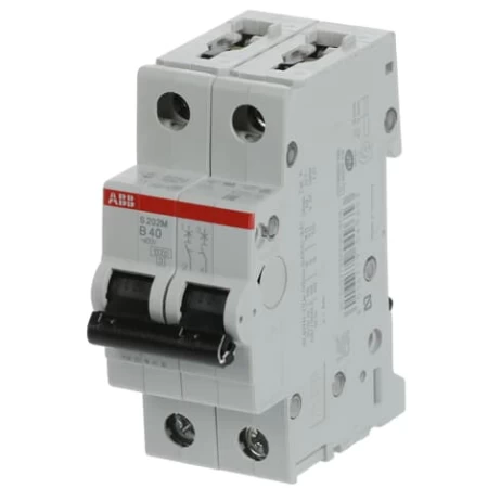 S202M-B40, Dvopolni automatski osigurač 40A, B karakteristika, Icn=10kA, Icu=15kA