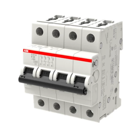 S204M-B32, Četvoropolnii automatski osigurač 32A, B karakteristika, Icn=10kA, Icu=15kA
