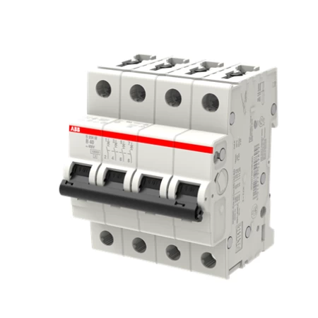 S204M-B40, Četvoropolnii automatski osigurač 40A, B karakteristika, Icn=10kA, Icu=15kA