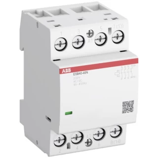 Modulni kontaktor ESB40-40, 4NO, Uc=230V, AC-1/AC-7a: Ie=40A