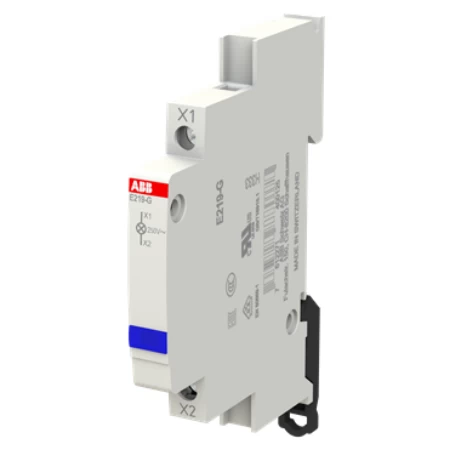 Signalna svetiljka modularna, 9 mm (0.5 modula), 115-250 V AC plava, E219-G