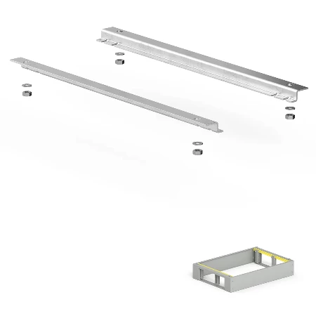 Šina klizača montira se na noseći profil postolja za dubinu ormana 400mm  (par)